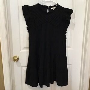 Entro Black Ruffle Sleeve Dress-NWOT